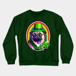 St. Paddy's Pug! Crewneck Sweatshirt